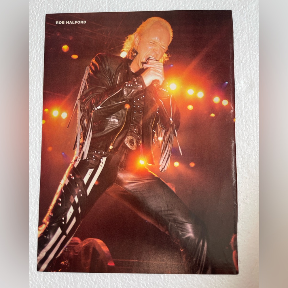 Rob Halford Leather Jacket Pinup